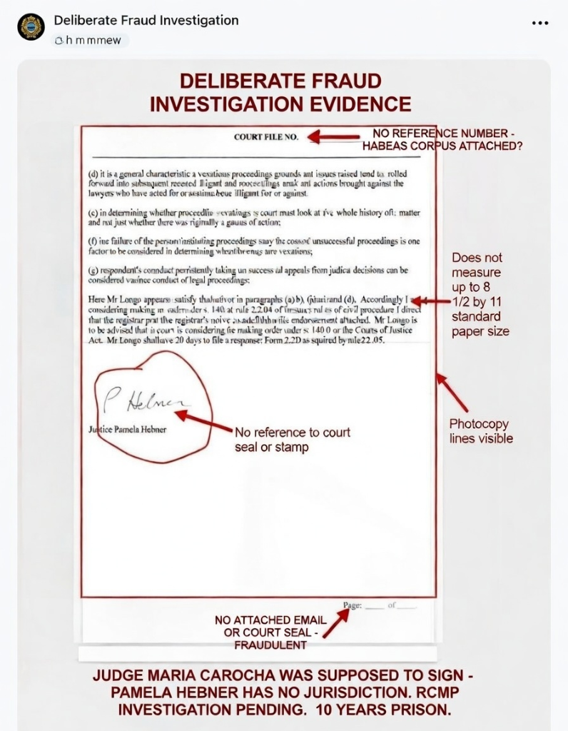 Deliberate Fraud Investigation Evidence - Annotated Document
